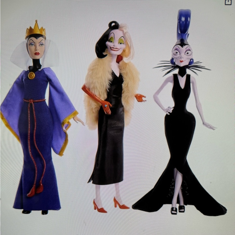 Disney Princess Toys, Villains Multipack with Evil Queen, Cruella de Vil & Yzma